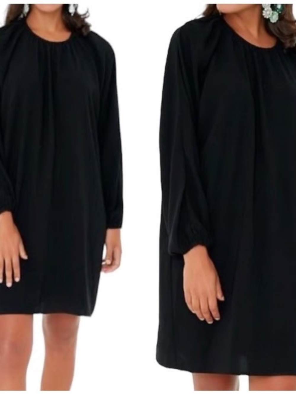 Pomander Place Women’s Eliza Mini Shift Dress Long Sleeve Size S